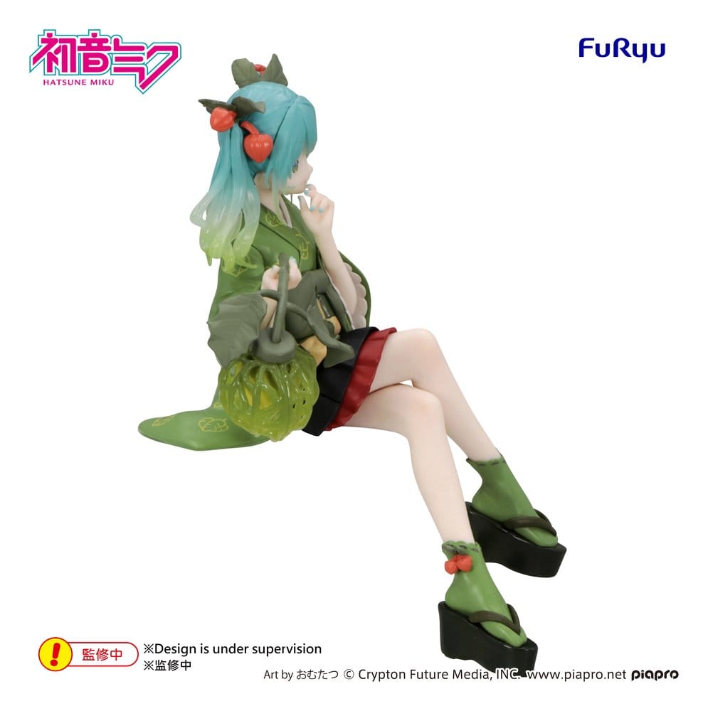 Hatsune Miku figurine PVC Noodle Stopper Flower Fairy Winter Cherry Green Color Ver. 15 cm