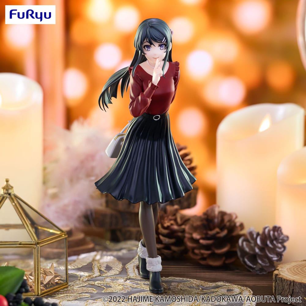Rascal Does Not Dream of Bunny Girl Senpai Trio-Try-iT statuette PVC Mai Sakurajima Winter Outfit Ver. 21 cm