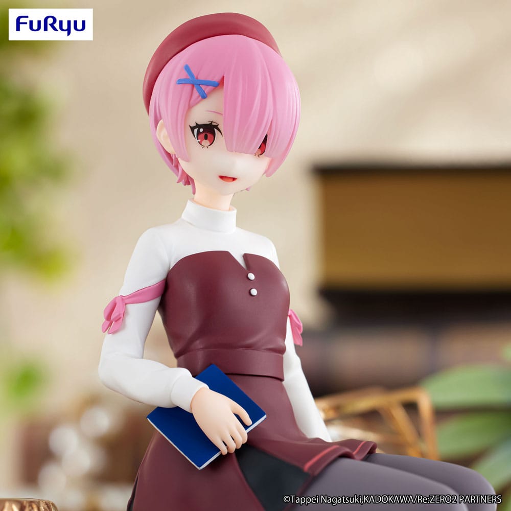 Re:Zero Starting Life in Another World statuette PVC Noodle Stopper Ram Book Girl Ver. 14 cm