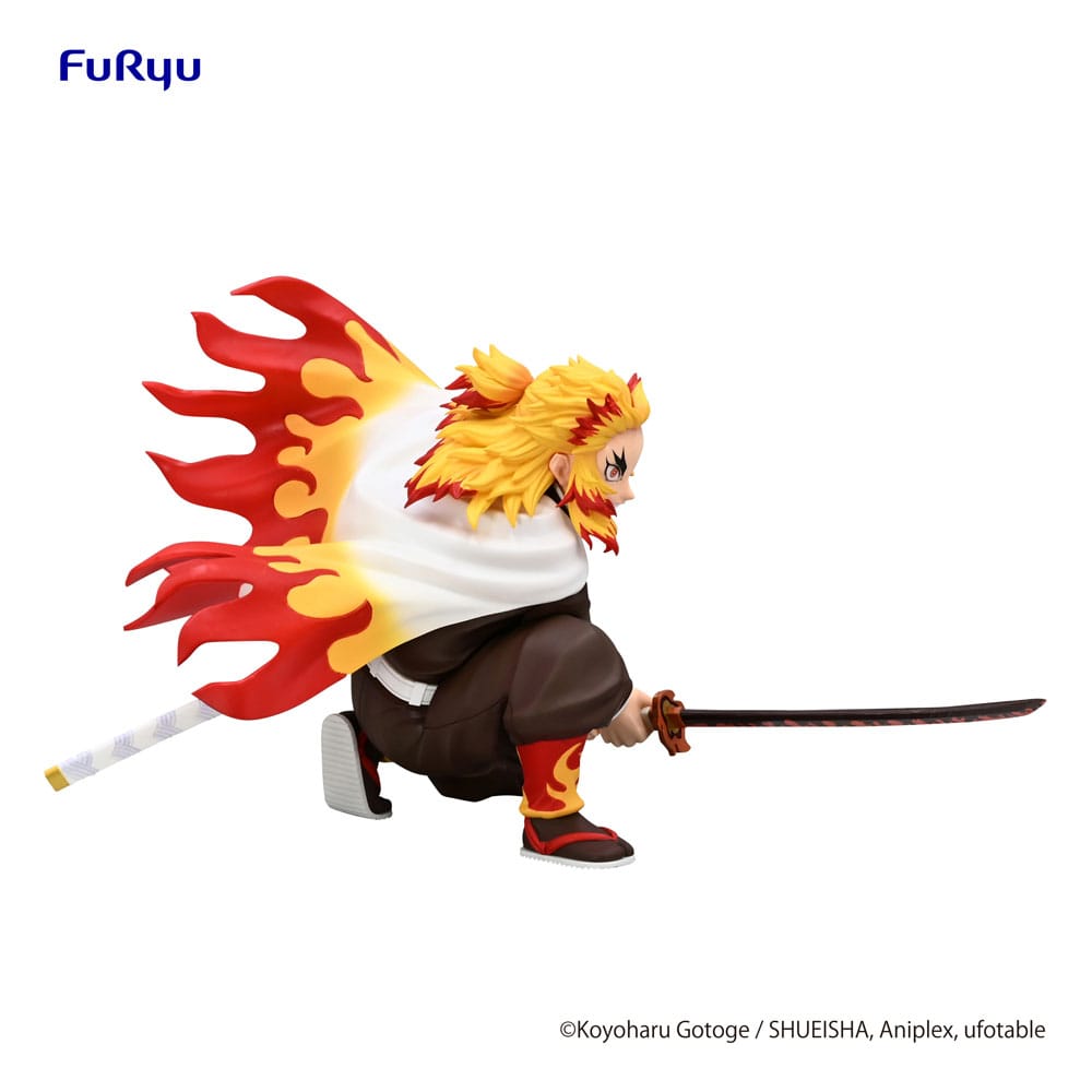 Demon Slayer: Kimetsu no Yaiba statuette PVC Noodle Stopper Rengoku Kyojuro Battle Ver. 10 cm
