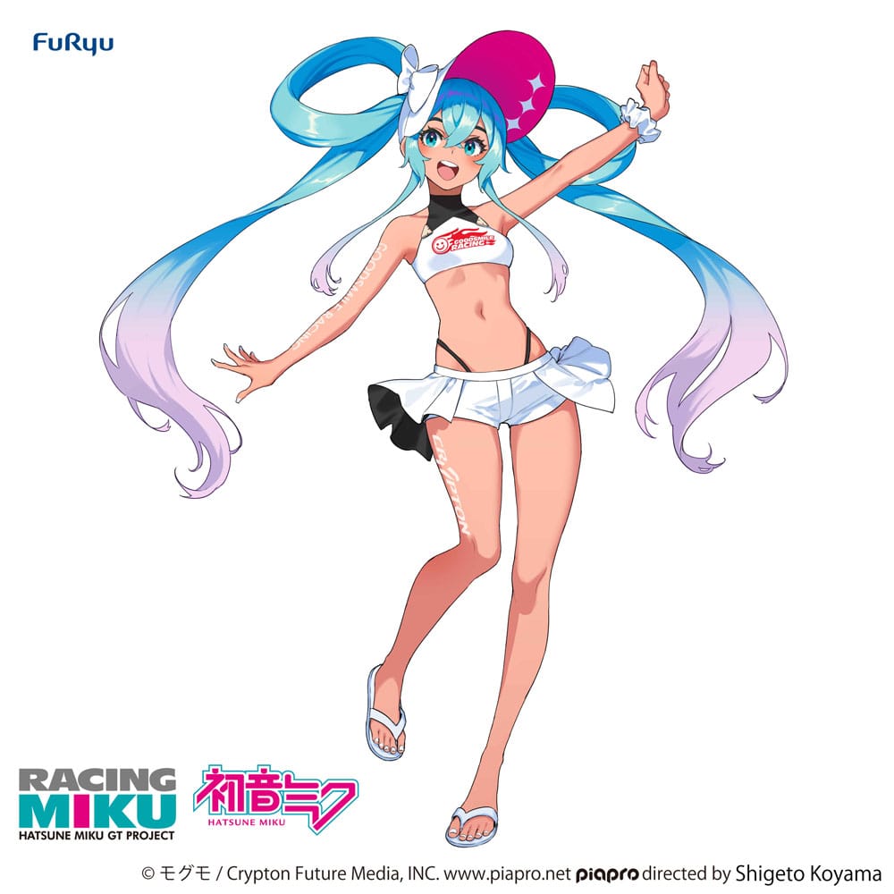 Hatsune Miku GT Project statuette PVC Trio-Try-iT Racing Miku 2024 Summer Holiday Ver. 23 cm