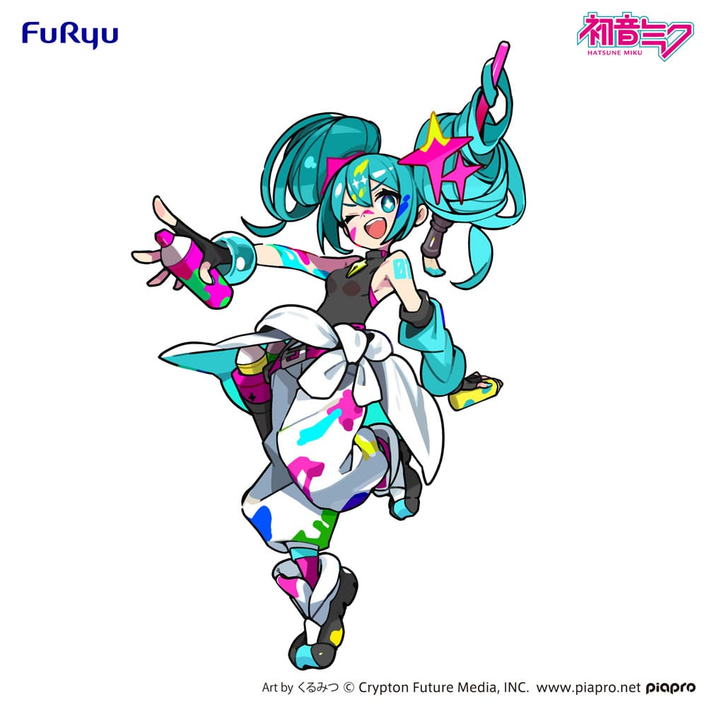 Hatsune Miku statuette PVC Trio-Try-iT Miku Paint Girl 19 cm