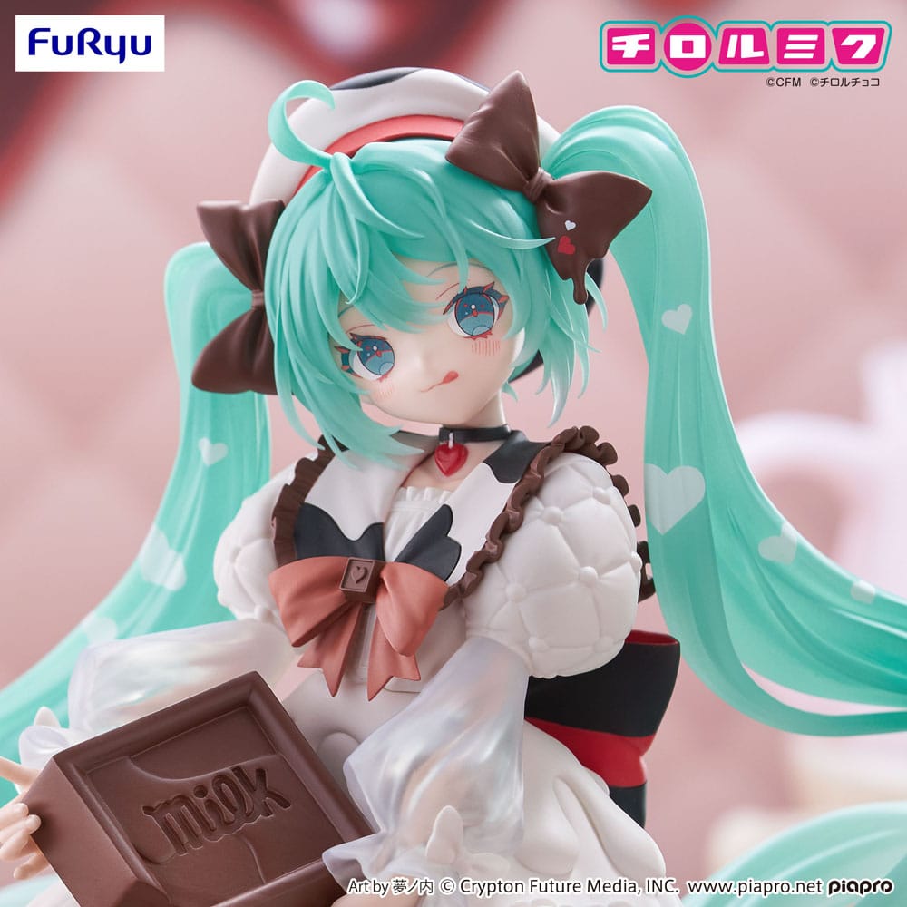 Hatsune Miku x Tirol Choco statuette PVC Trio-Try-iT Hatsune Miku Milk Ver. 18 cm