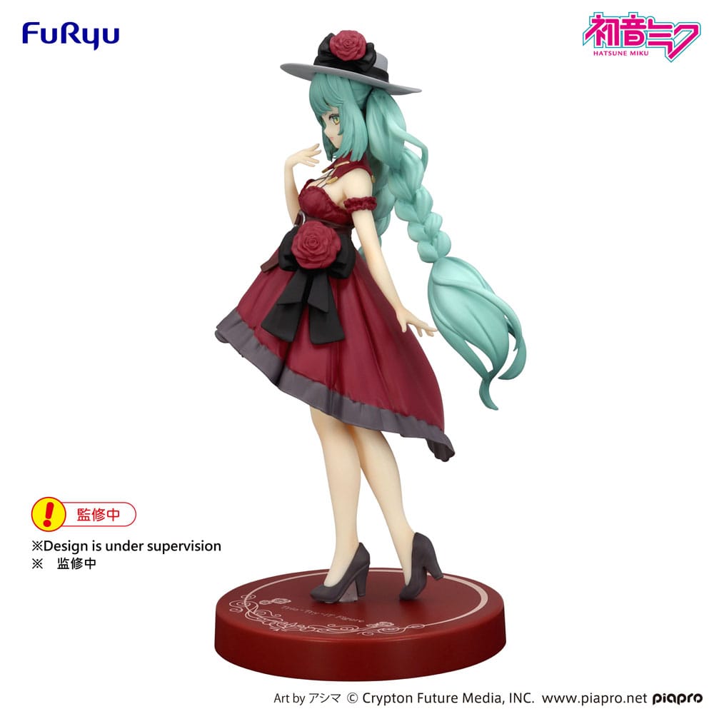 Hatsune Miku statuette PVC Trio-Try-iT Hatsune Miku Outing Dress Red Color Ver. 19 cm