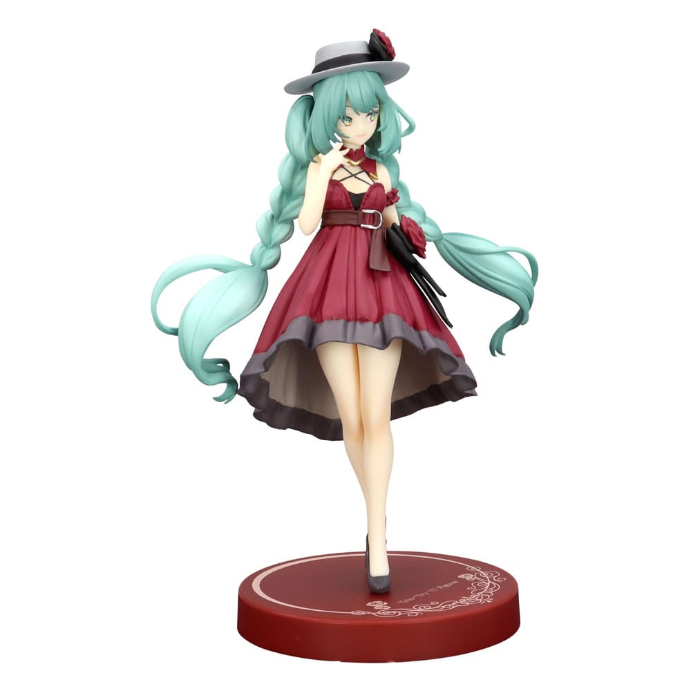 Hatsune Miku statuette PVC Trio-Try-iT Hatsune Miku Outing Dress Red Color Ver. 19 cm