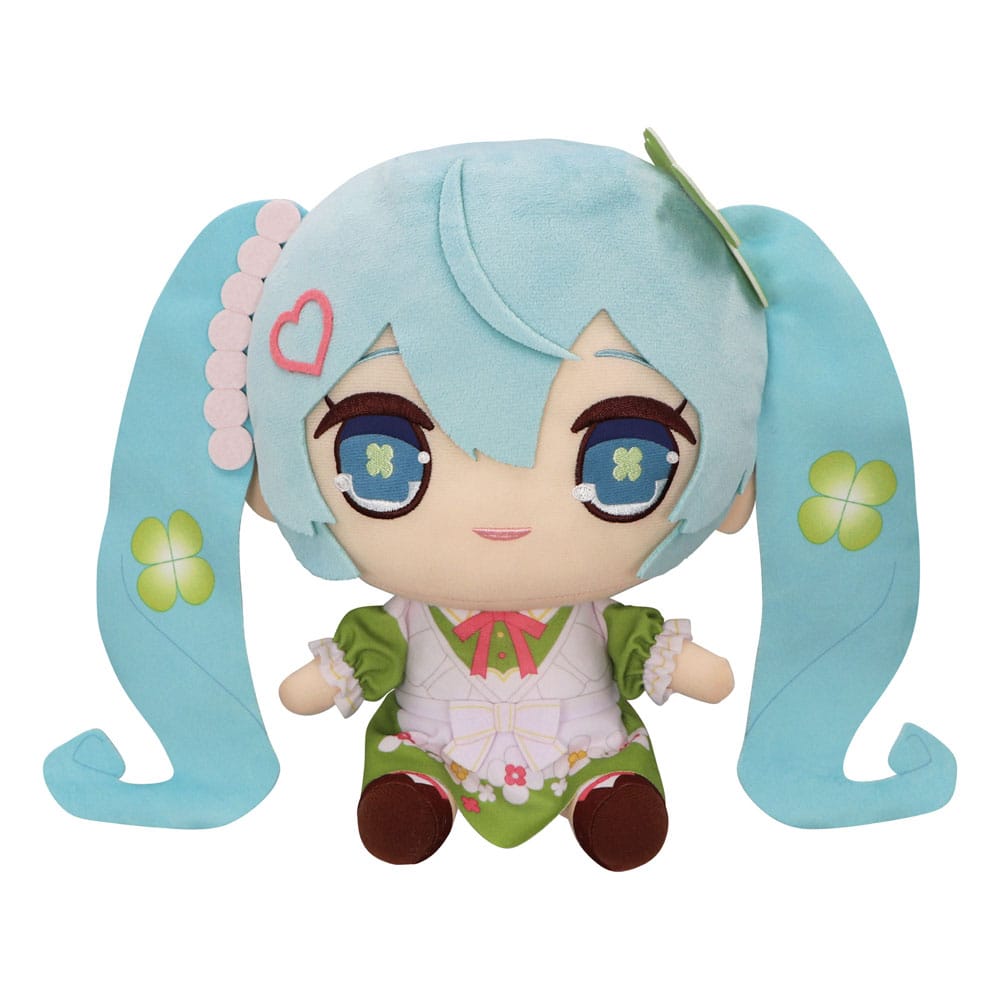 Hatsune Miku peluche Kyurumaru Big Clover 26 cm