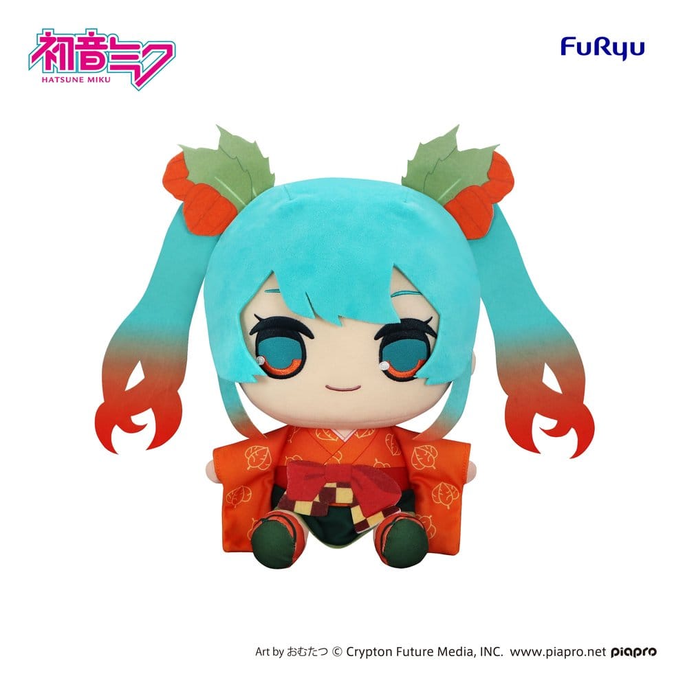 Hatsune Miku peluche Kyurumaru Big Flower Fairy Winter Cherry Ver. 29 cm