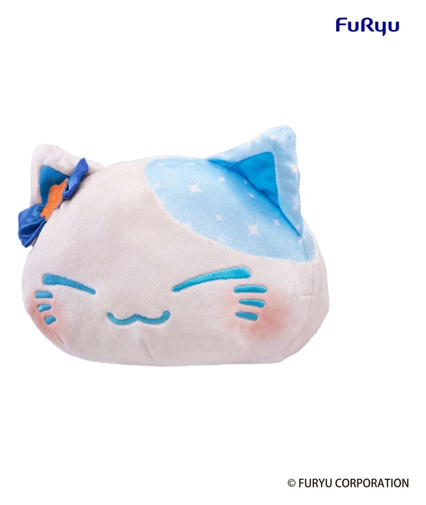 Nemuneko Cat peluche Big Plush Blue 35 cm