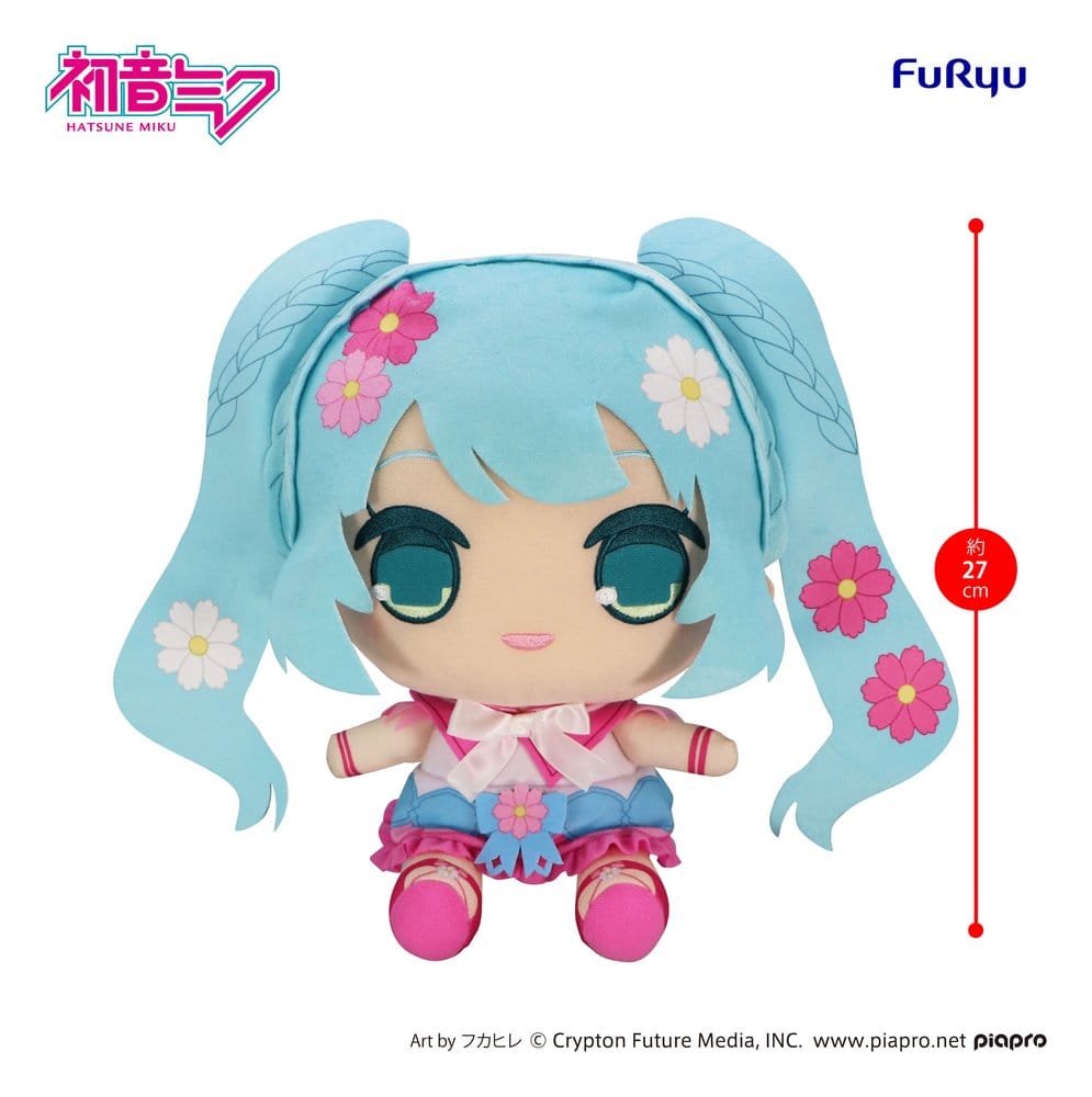 Hatsune Miku Kyurumaru Big peluche Cosmos 27 cm