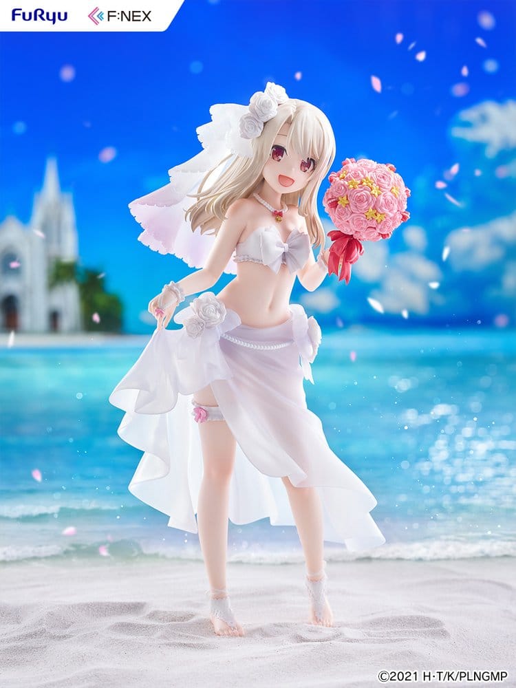 Fate/kaleid liner Prisma Illya: Licht - The Nameless Girl F:NEX figurine PVC 1/7 Illyasviel von Einzbern Wedding Swimsuit Ver. 21 cm