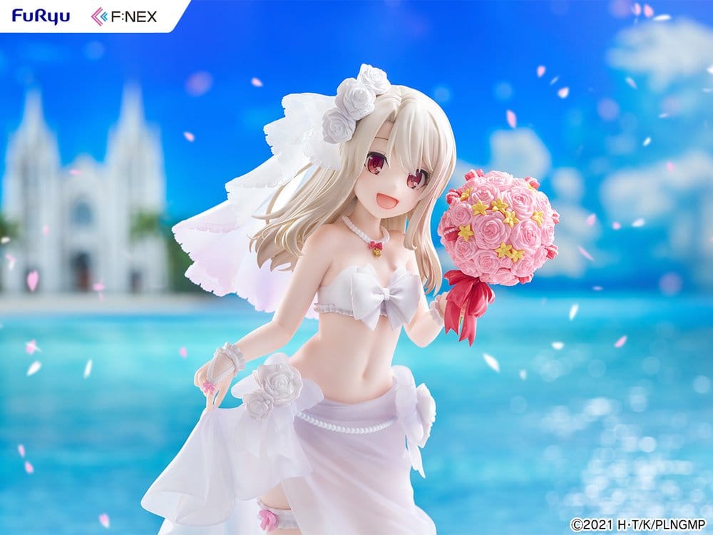 Fate/kaleid liner Prisma Illya: Licht - The Nameless Girl F:NEX figurine PVC 1/7 Illyasviel von Einzbern Wedding Swimsuit Ver. 21 cm