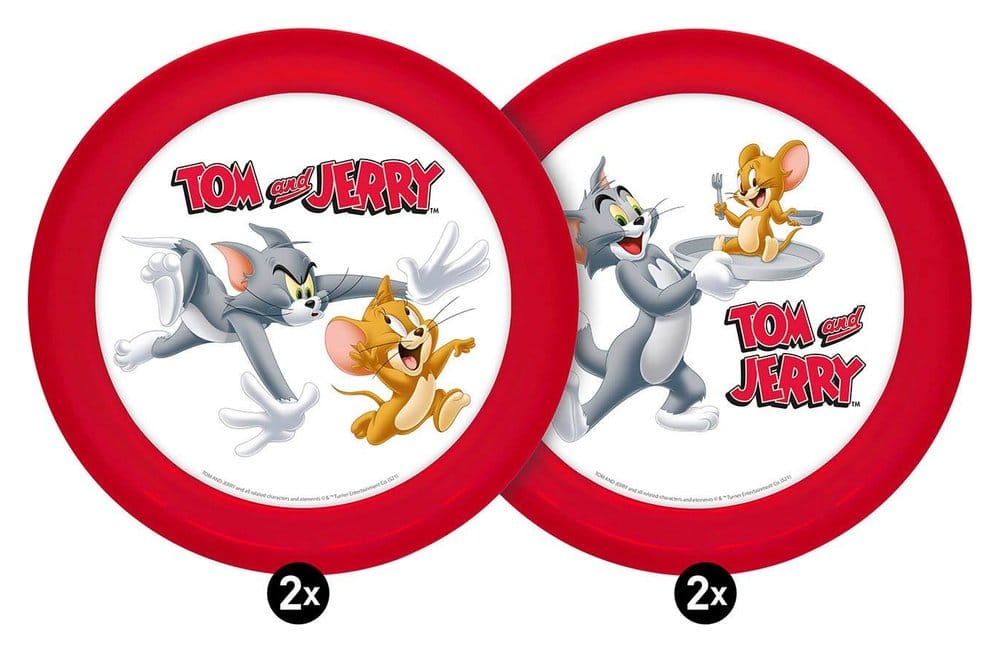 Tom & Jerry assiette pack de 4 21 cm