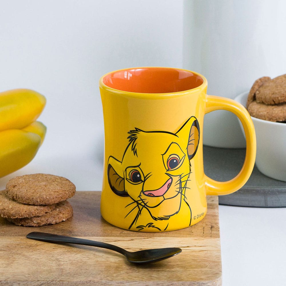 Disney Le Roi lion Mug 3D en relief Simba 360 ml