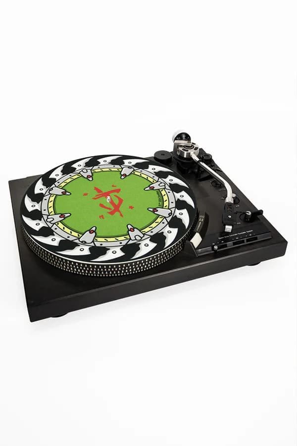 Doom The Dark Ages tapis pour platine vinyle Shield Saw 30 x 30 cm
