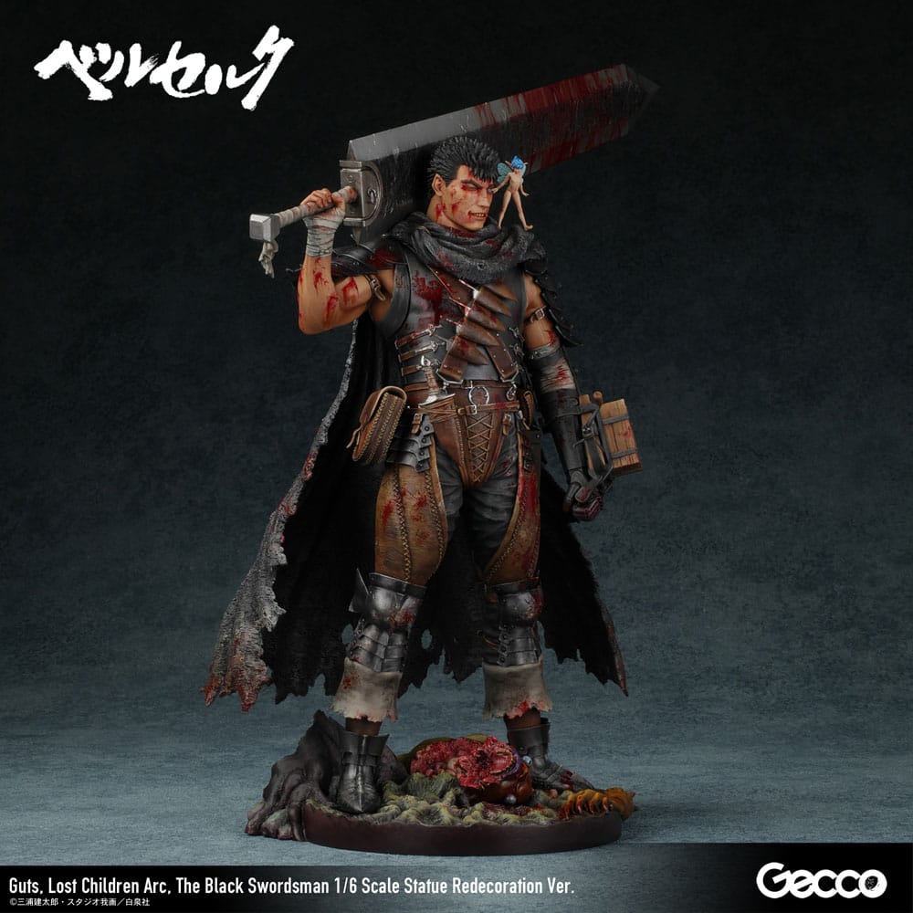 Berserk statuette 1/6 Guts Lost Children Arc The Black Swordsman Redecoration Ver. 38 cm