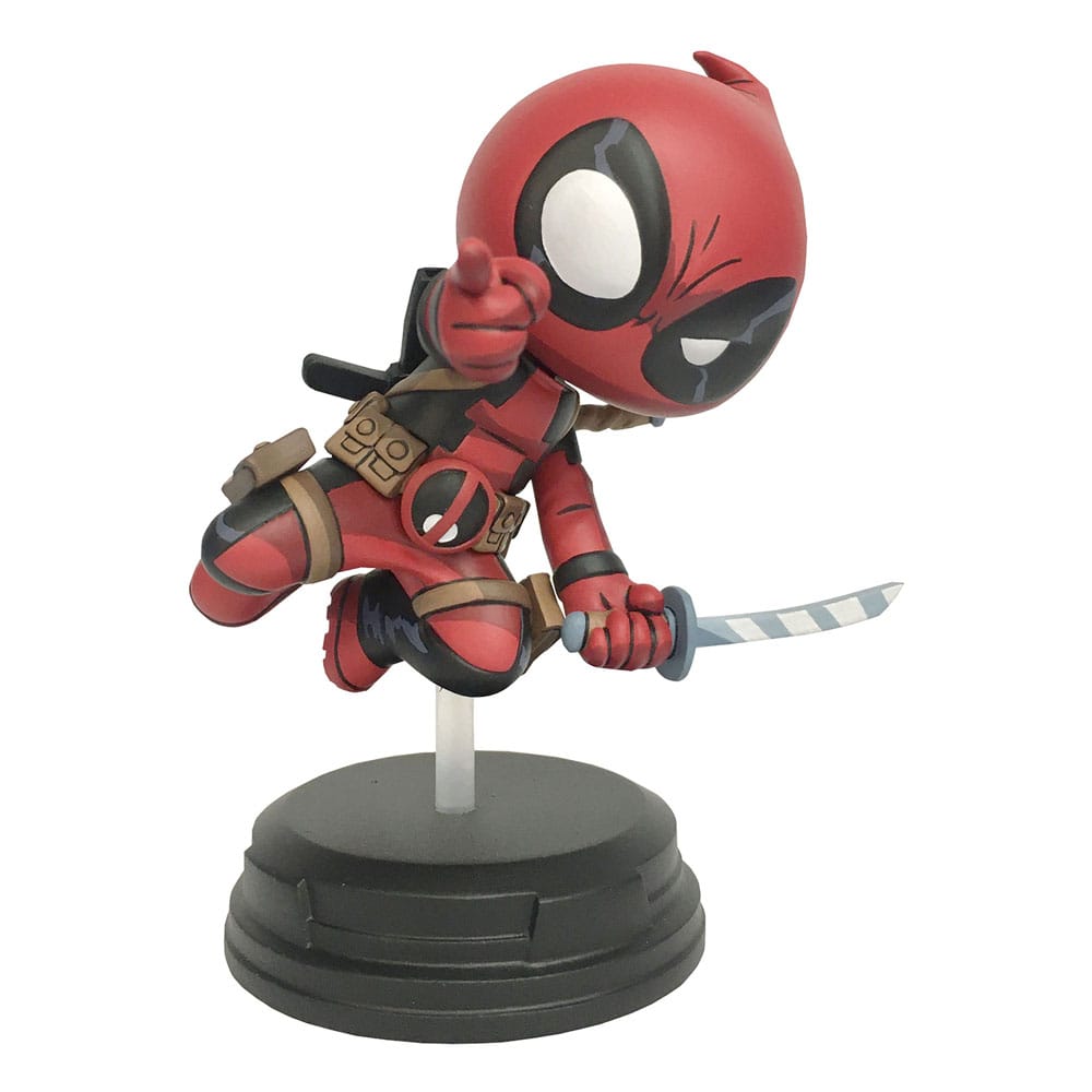 Marvel Animated statuette Deadpool (Jumping) 11 cm