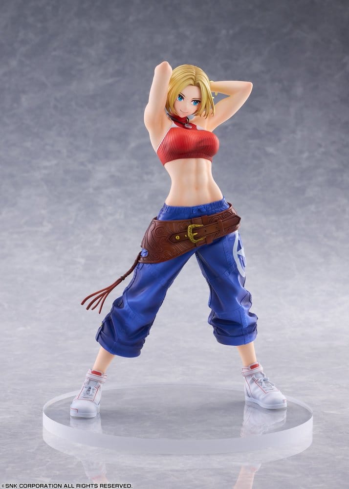 Fighting Girls Collection The King of Fighters XV figurine PVC 1/7 Blue Mary AmiAmi Limited Edition 26 cm