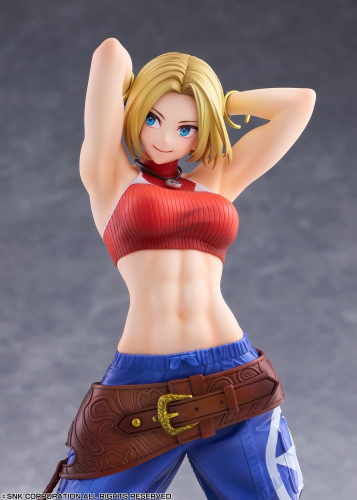 Fighting Girls Collection The King of Fighters XV figurine PVC 1/7 Blue Mary AmiAmi Limited Edition 26 cm
