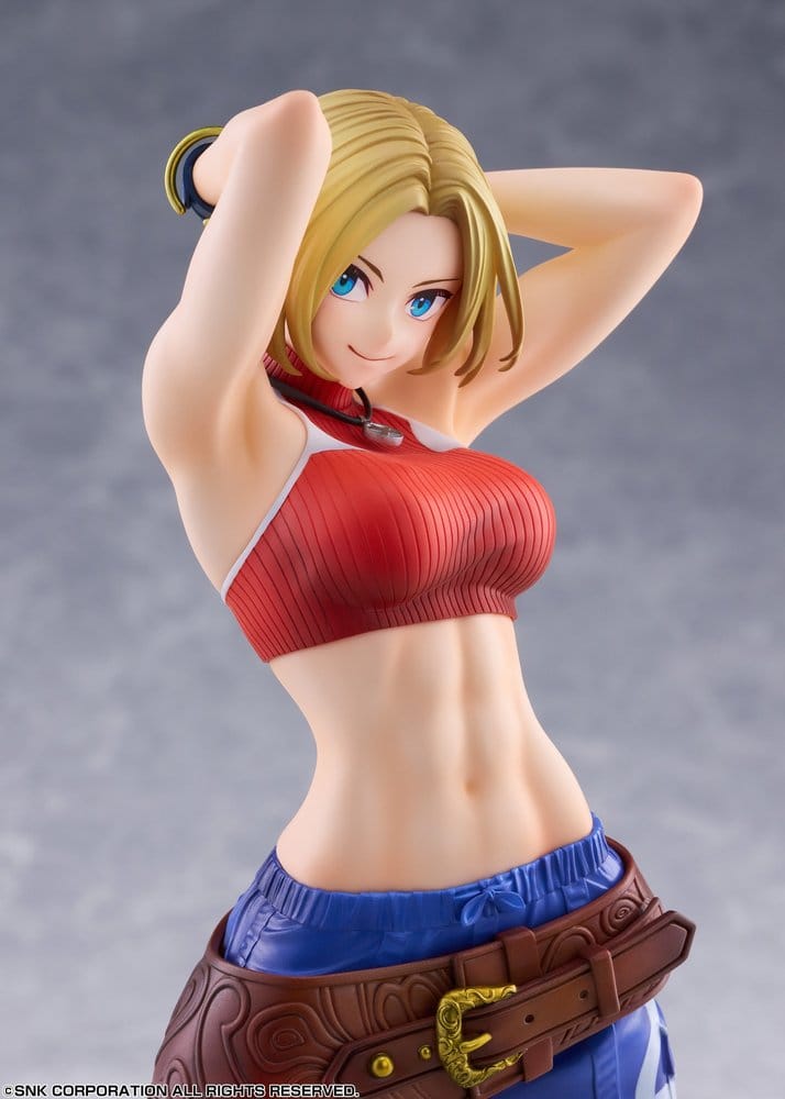 Fighting Girls Collection The King of Fighters XV figurine PVC 1/7 Blue Mary AmiAmi Limited Edition 26 cm