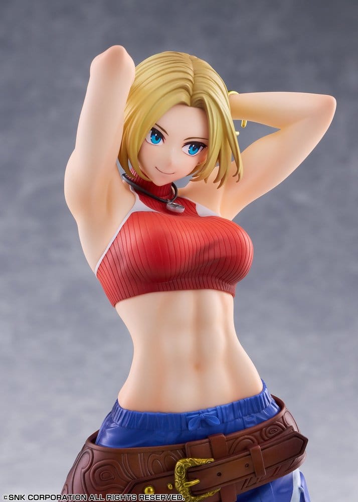 Fighting Girls Collection The King of Fighters XV figurine PVC 1/7 Blue Mary AmiAmi Limited Edition 26 cm