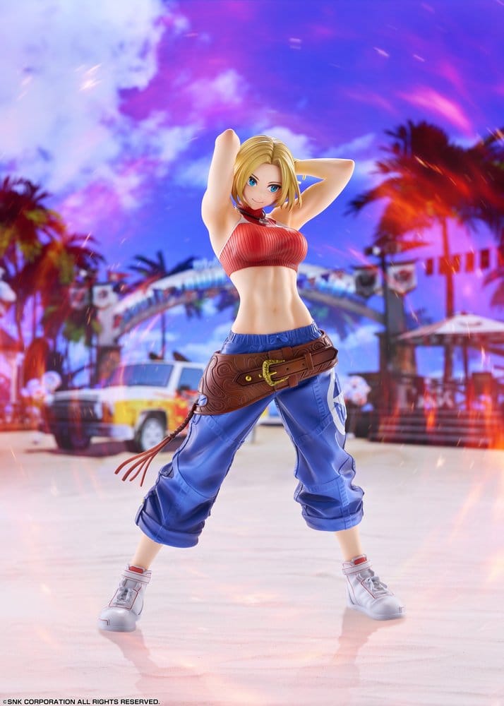 Fighting Girls Collection The King of Fighters XV figurine PVC 1/7 Blue Mary AmiAmi Limited Edition 26 cm