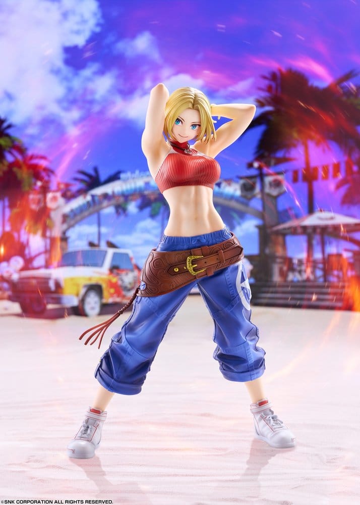 Fighting Girls Collection The King of Fighters XV figurine PVC 1/7 Blue Mary AmiAmi Limited Edition 26 cm