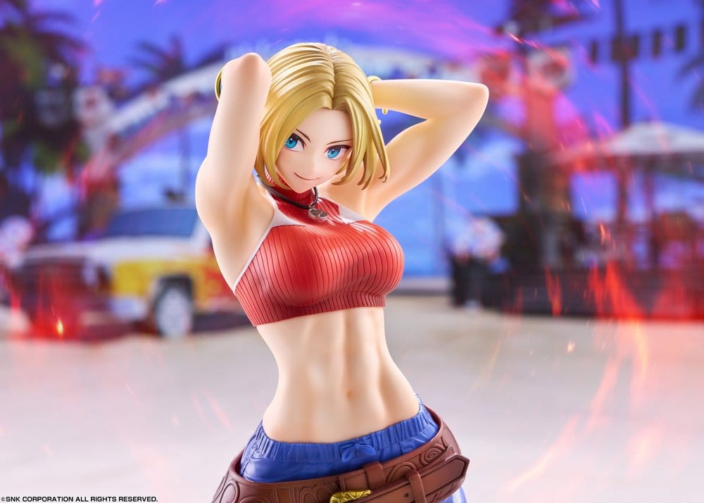 Fighting Girls Collection The King of Fighters XV figurine PVC 1/7 Blue Mary AmiAmi Limited Edition 26 cm
