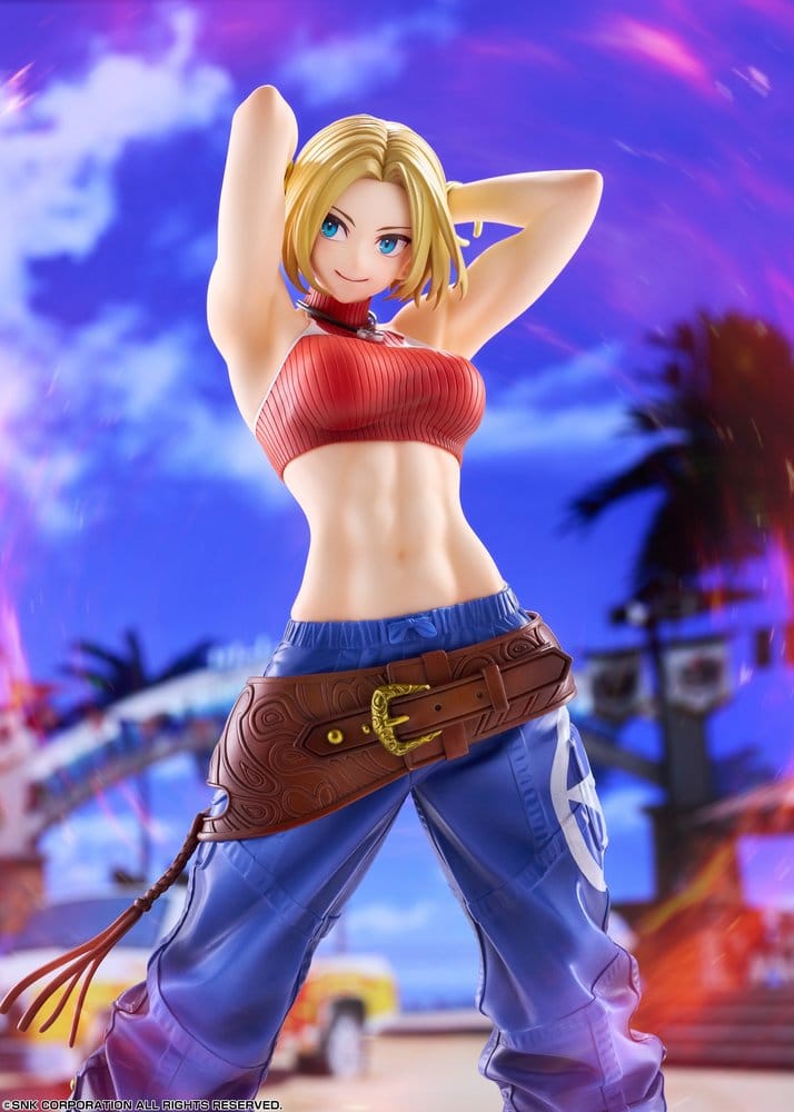 Fighting Girls Collection The King of Fighters XV figurine PVC 1/7 Blue Mary AmiAmi Limited Edition 26 cm