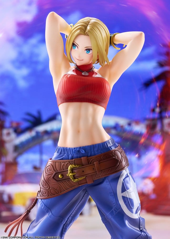 Fighting Girls Collection The King of Fighters XV figurine PVC 1/7 Blue Mary AmiAmi Limited Edition 26 cm