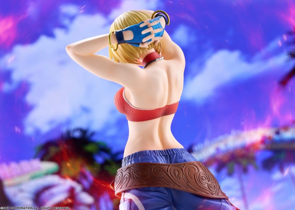 Fighting Girls Collection The King of Fighters XV figurine PVC 1/7 Blue Mary AmiAmi Limited Edition 26 cm