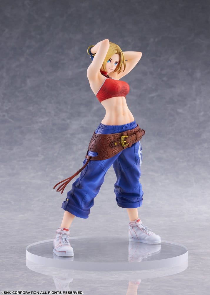 Fighting Girls Collection The King of Fighters XV figurine PVC 1/7 Blue Mary AmiAmi Limited Edition 26 cm