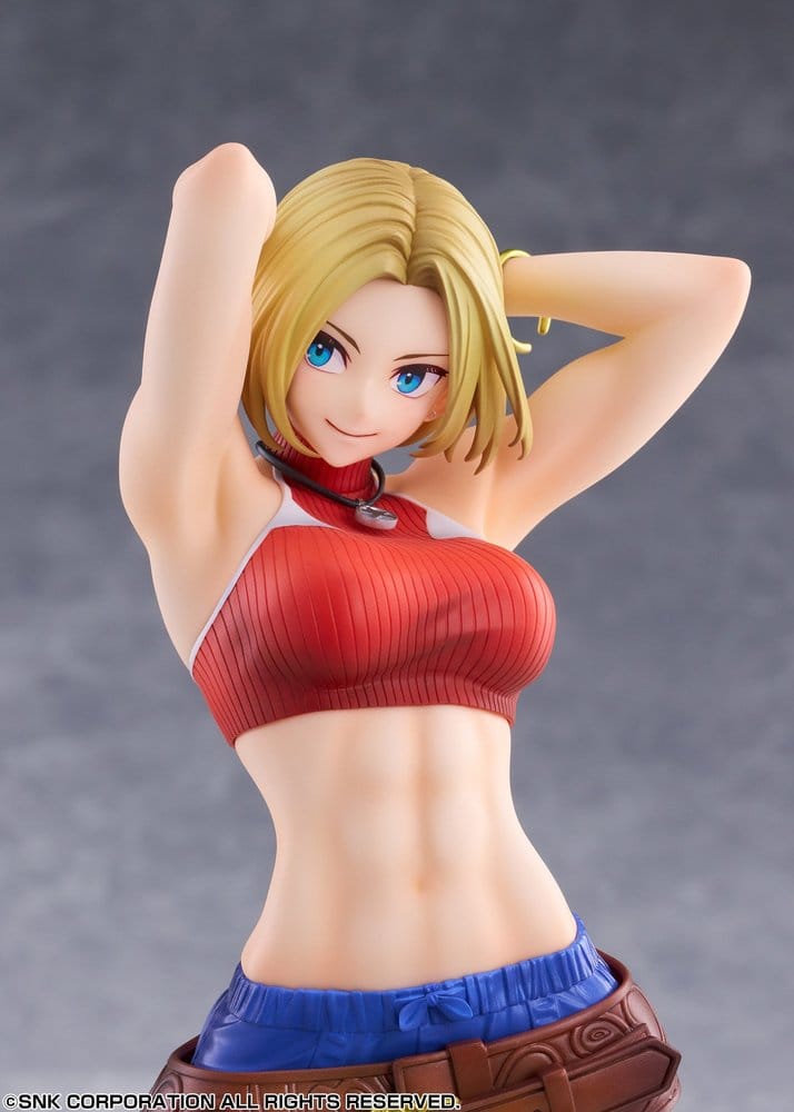 Fighting Girls Collection The King of Fighters XV figurine PVC 1/7 Blue Mary AmiAmi Limited Edition 26 cm