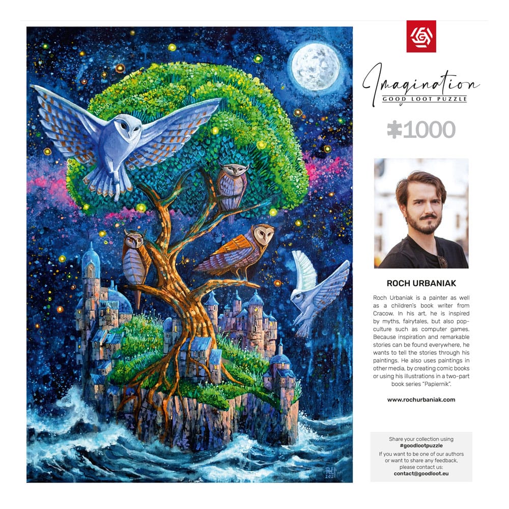 Roch Urbaniak puzzle Imagination Owl Island / Wyspa Sów (1000 pièces)