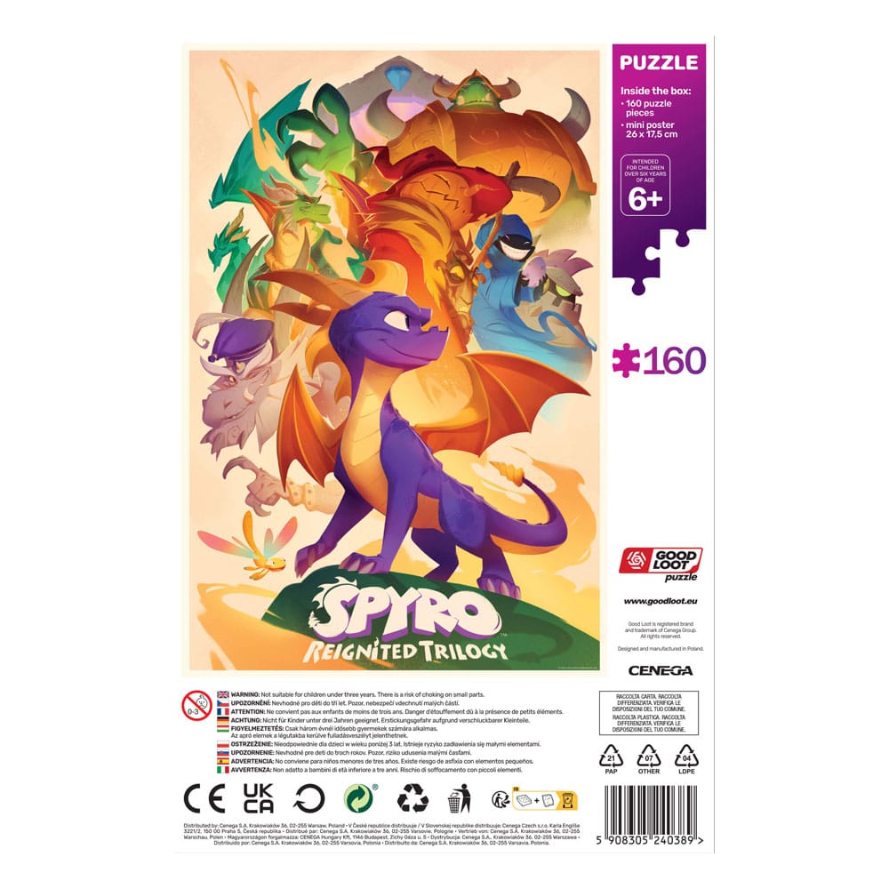 Spyro Reignited Trilogy puzzle Kids Heroes (160 pièces)