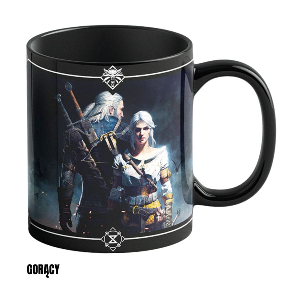The Witcher III: Wild Hunt mug effet thermique Geralt & Ciri 480 ml