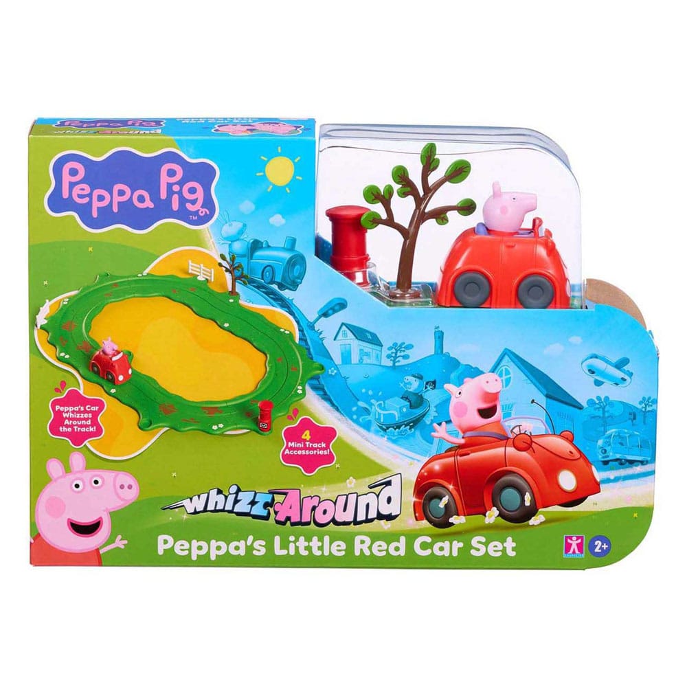 Peppa Pig Whizz Around Le petit ensemble de voitures rouges de Peppa