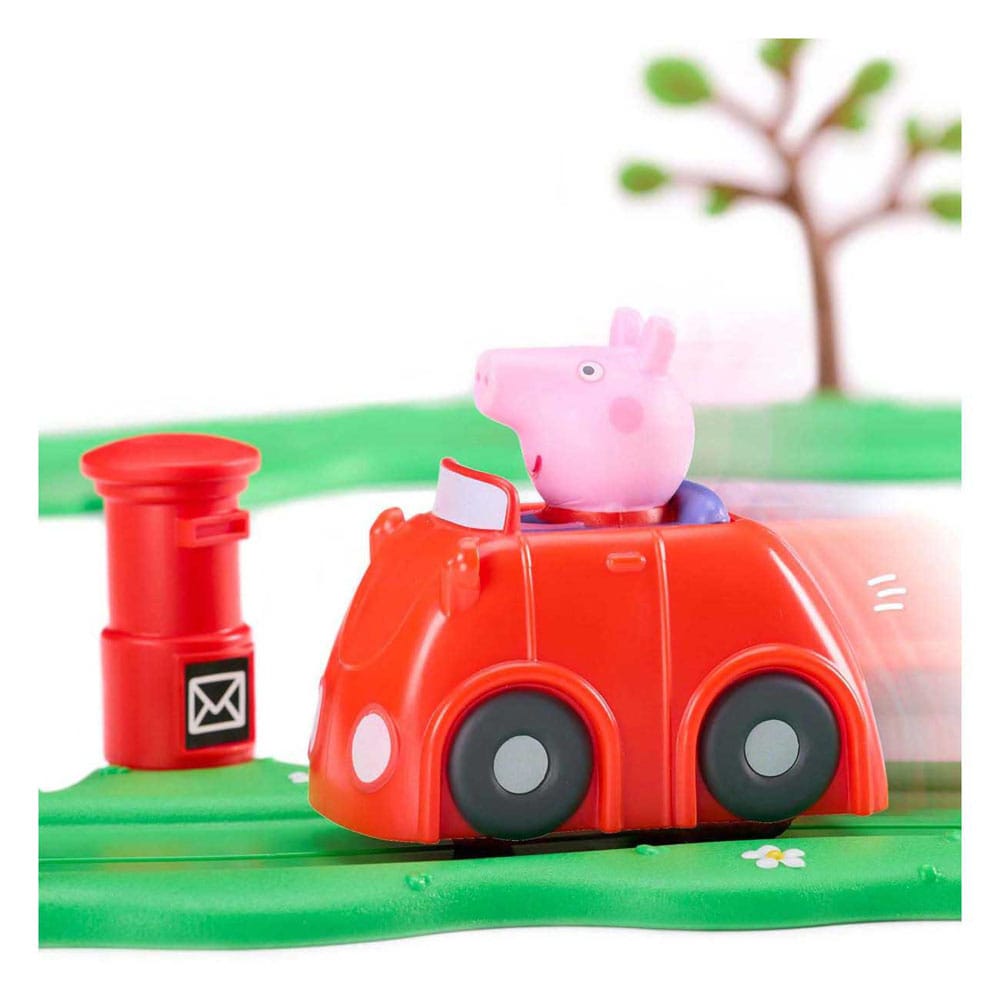 Peppa Pig Whizz Around Le petit ensemble de voitures rouges de Peppa