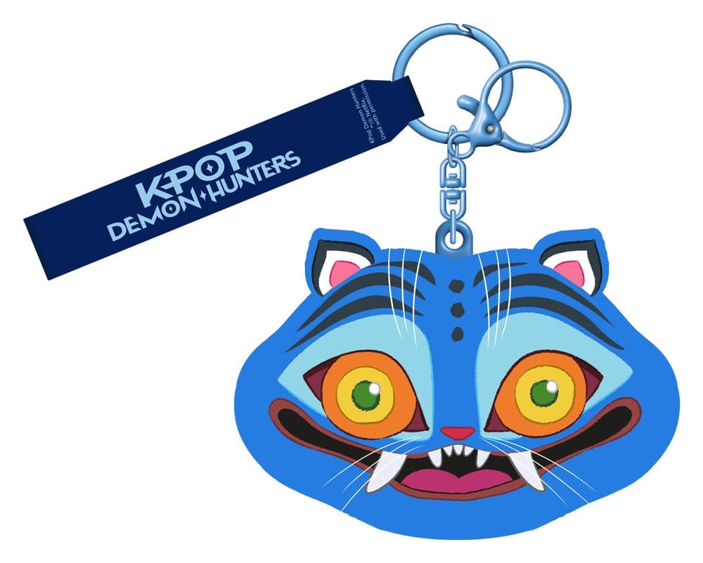 KPop Demon Hunters porte-clés silicone Derpy Tiger