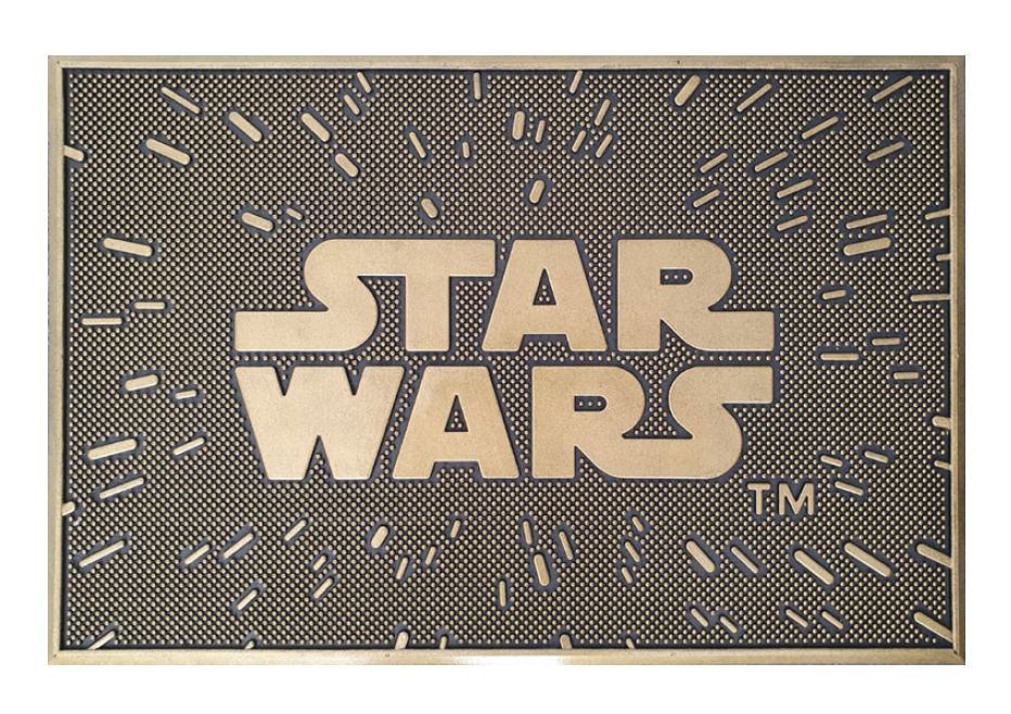 Star Wars - Tapis de porte en caoutchouc Logo de Star Wars