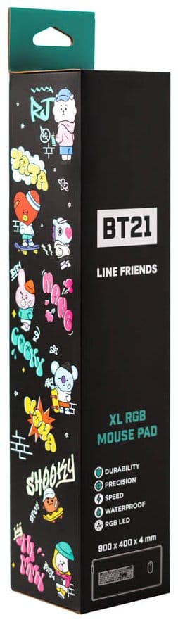 BT21 LED XXL Tapis de Souris 90 x 40 cm