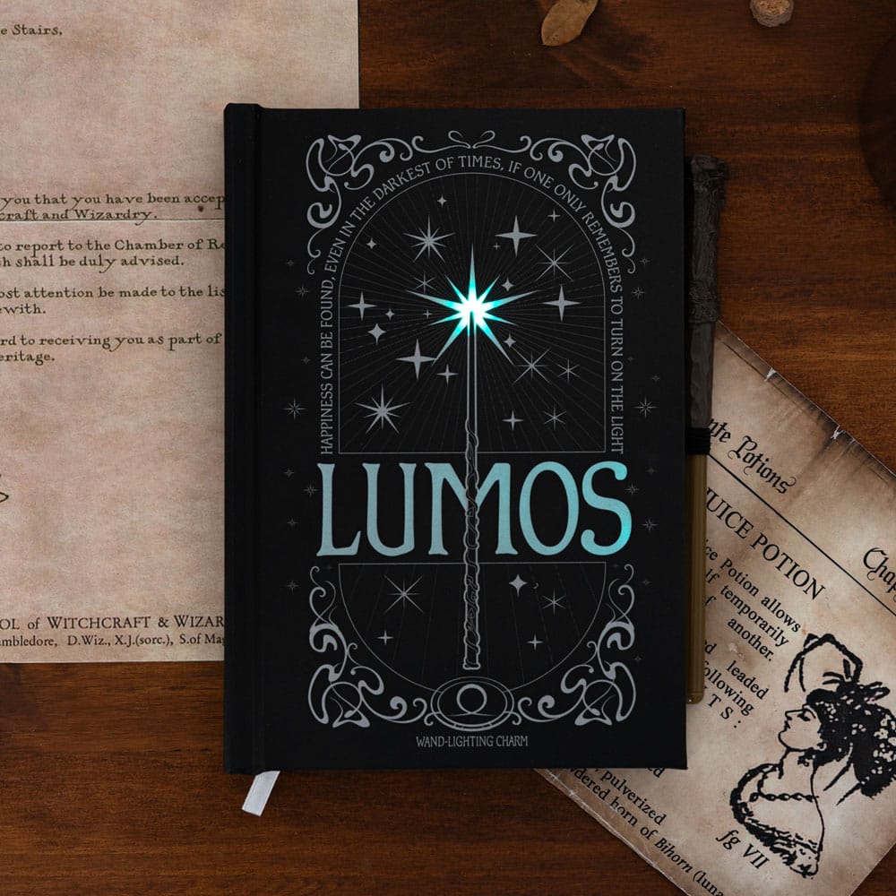 Harry Potter carnet de notes A5 Premium avec la lumière Lumos Maxima