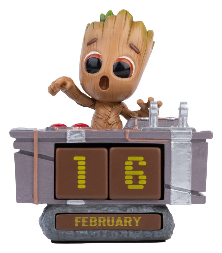 Marvel - Calendrier Perpétuel 3D "Groot Bouton de la Mort"