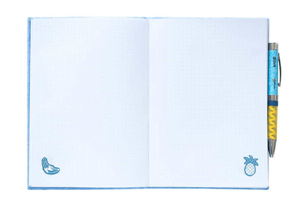 Stitch carnet de notes peluche A5 Premium avec un stylo Tropical