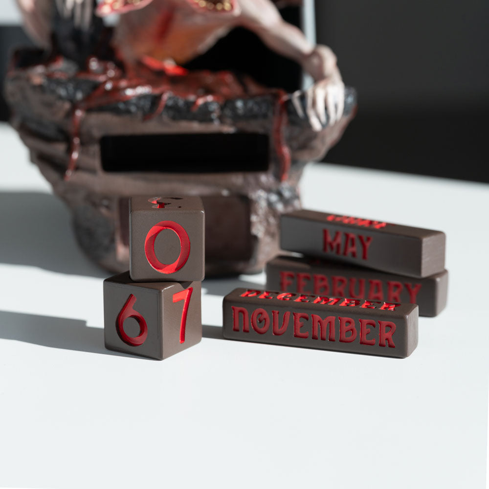 Stranger Things Calendrier perpétuel 3D