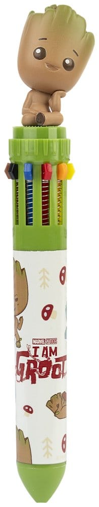 Marvel stylo à bille 10 couleurs 3D Groot