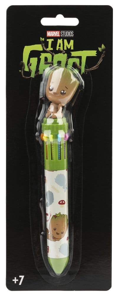 Marvel stylo à bille 10 couleurs 3D Groot