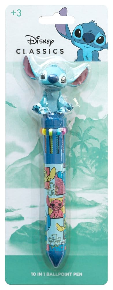 Disney stylo à bille 10 couleurs 3D Stitch