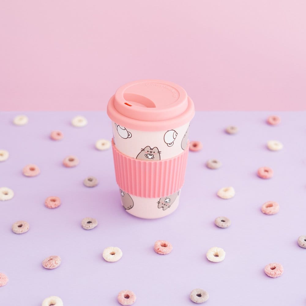 Pusheen mug en céramique avec couvercle 400 ml