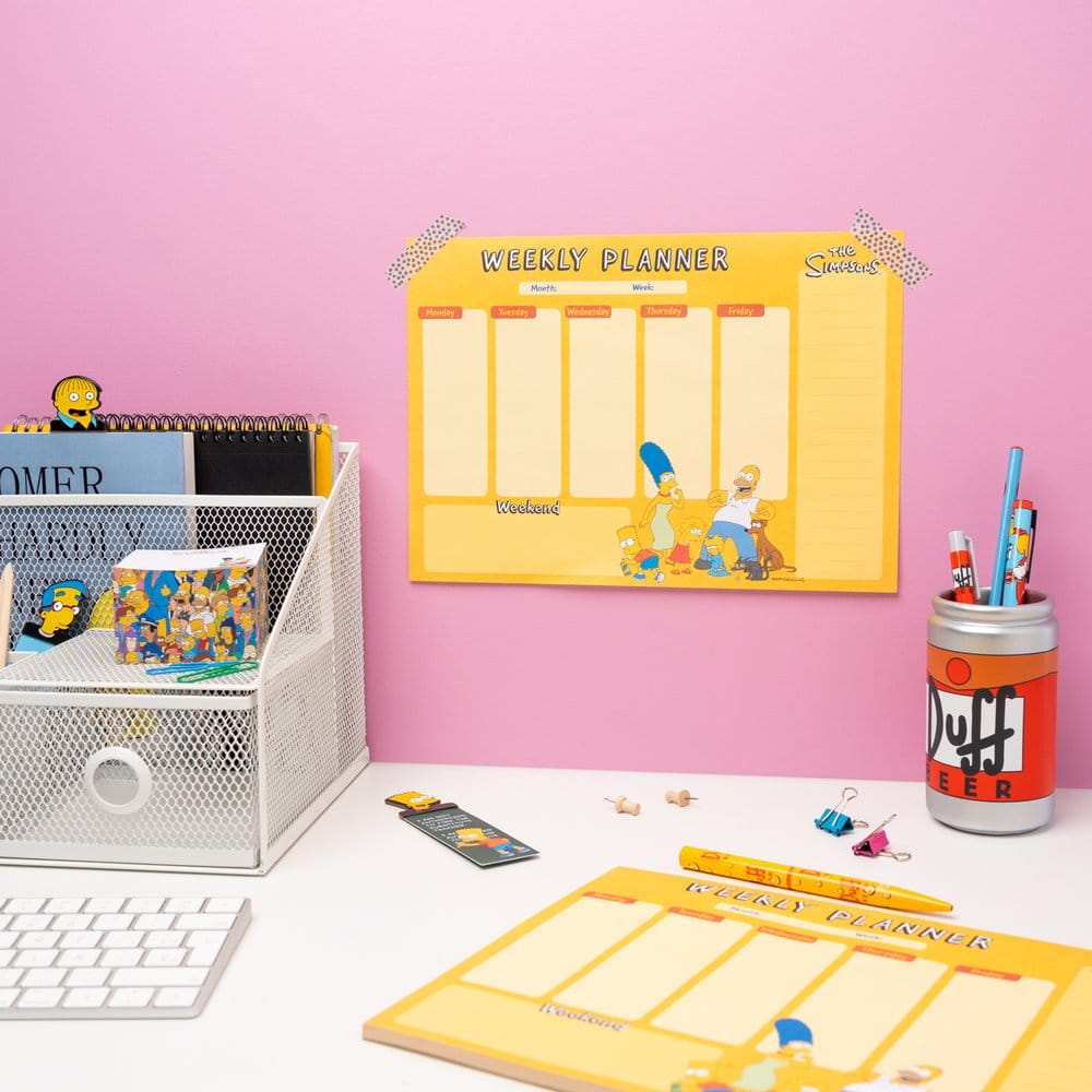 Les Simpson planificateur hebdomadaire A4