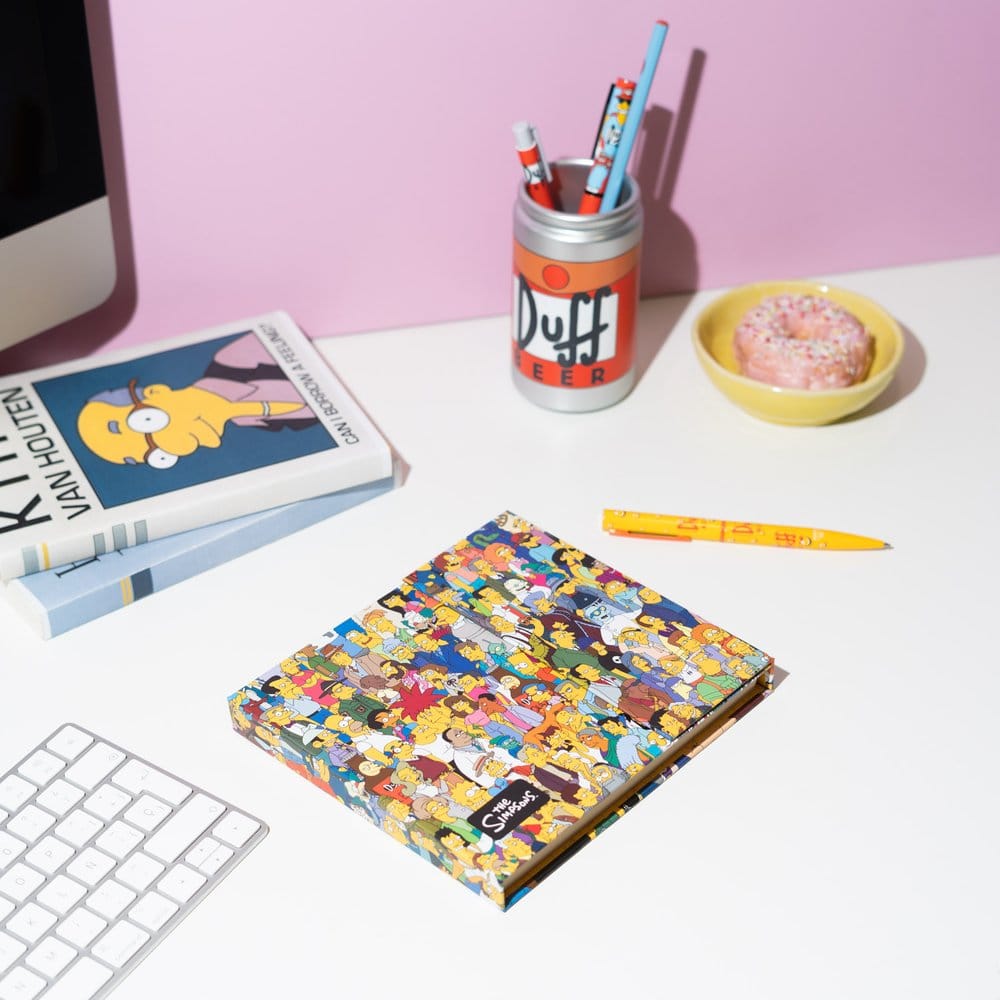 Les Simpson planificateur semainier avec notes adhésives 19 x 17 cm